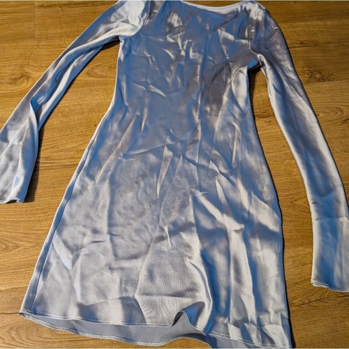 Zara boat neck bodycon satin - boat,
