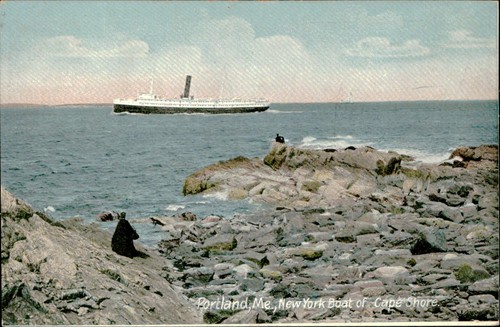Postcard portland new - me,,