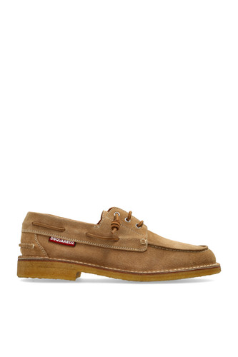 Dsquared2 brown suede boat - dsquared2,