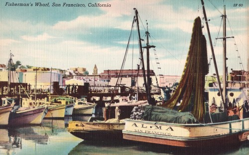 Postcard fisherman san - postcard,