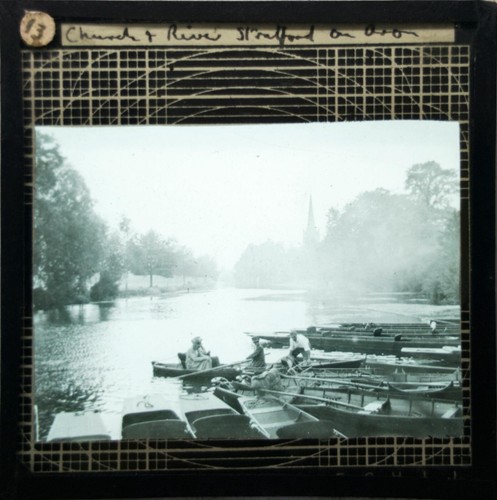 Antique magic lantern slide - antique,