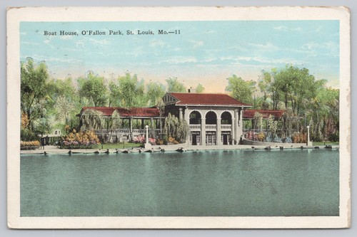 Postcard boat house fallon - postcard,