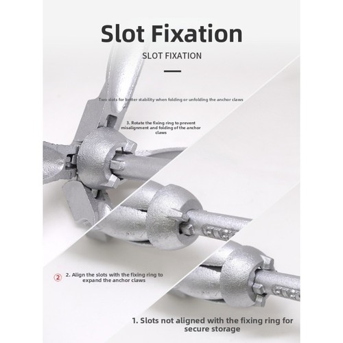 Collapsible four claw anchor - claw,