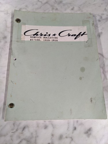 Chris craft dealer shop - craft, repair