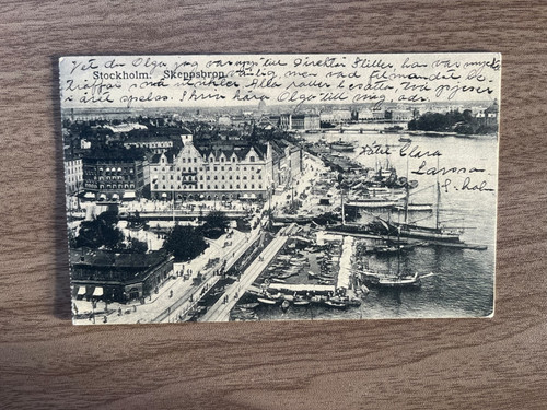 Vintage stockholm skeppsbron - vintage,