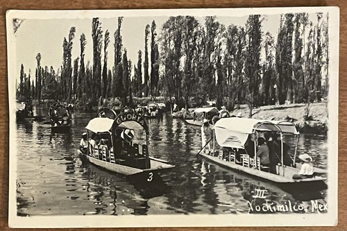 Boats canal xochimilco - canal,,