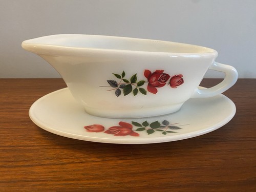 Vintage pyrex june rose 1960 - rose, 1960's
