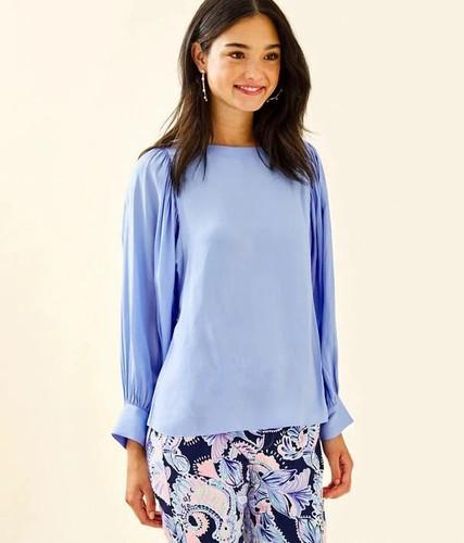 Lilly pulitzer maisel top - maisel, blue
