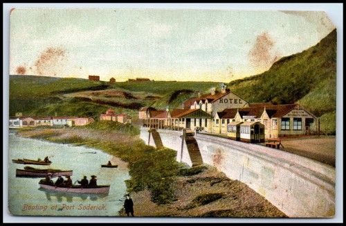 Postcard boating port - postcard,