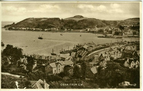 1930s postcard oban - 1930s,