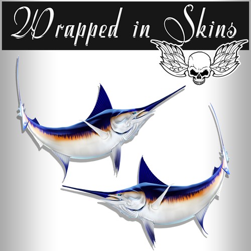 Swordfish stickers tackle box - stickers,