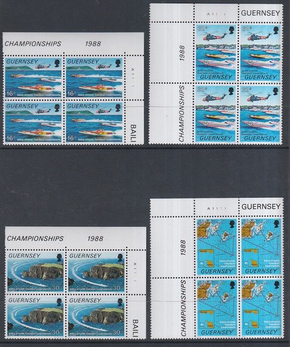 Guernsey 1988 mint - 1988, blocks