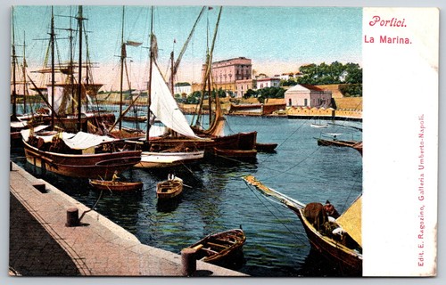 Italian postcard portici - italian,