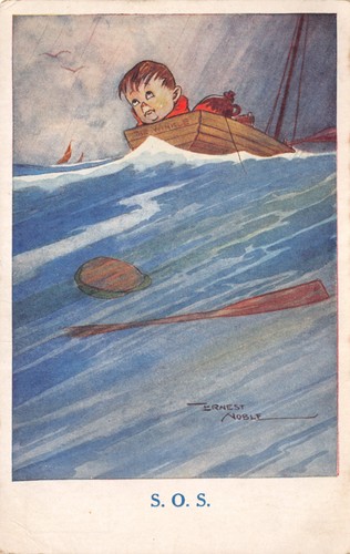 Old comic postcard ernest - comic,