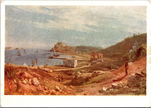 Seaside landscape boats - landscape,